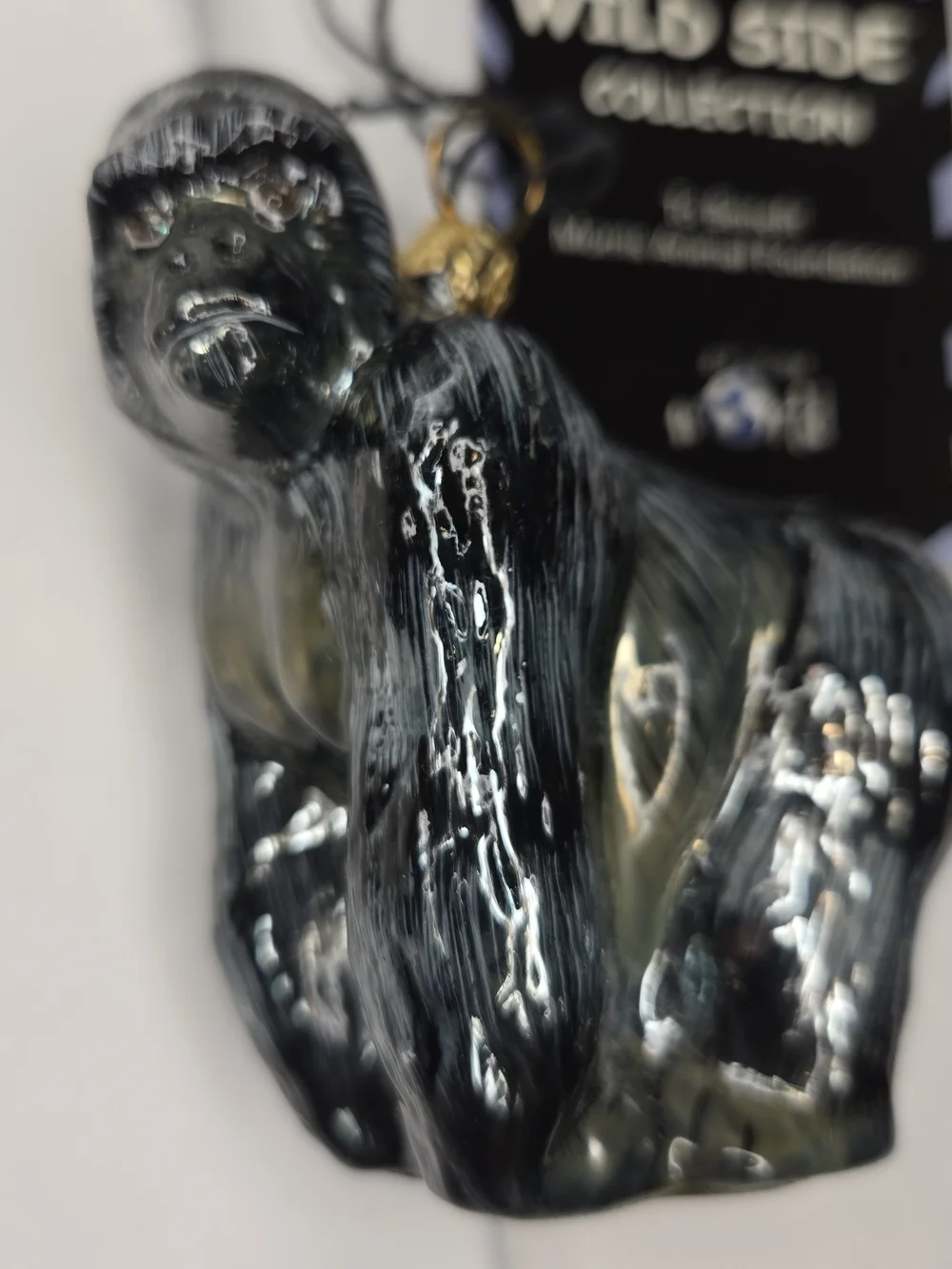Kurt Adler Gorilla Christmas Ornament Poland Komazja Joy to the World New in Box